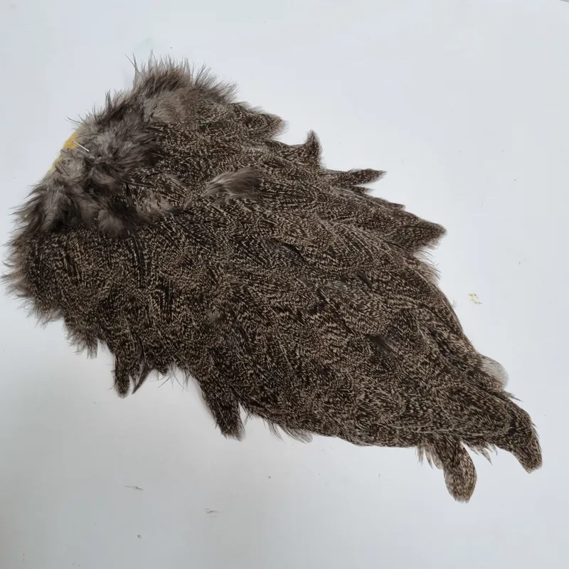 Whiting Coq de Leon Hen Saddle in Brown Speckled-2